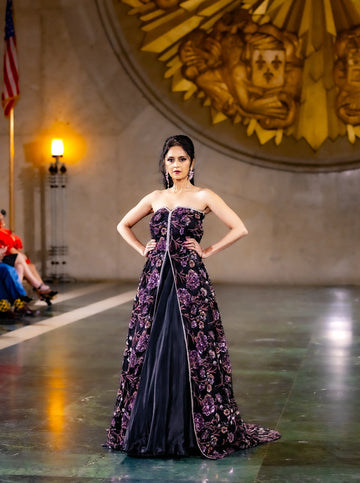 Blossom Grace Strapless Gown
