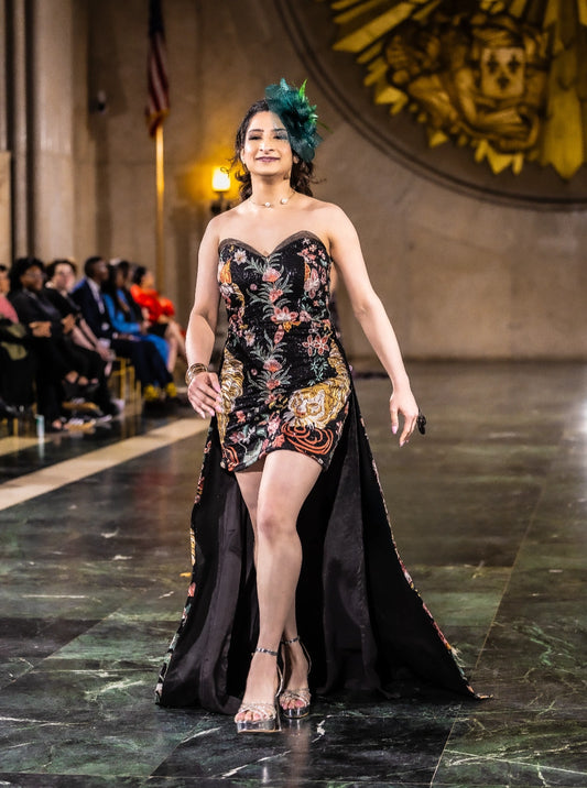 Runway Bloom High-Low Gown