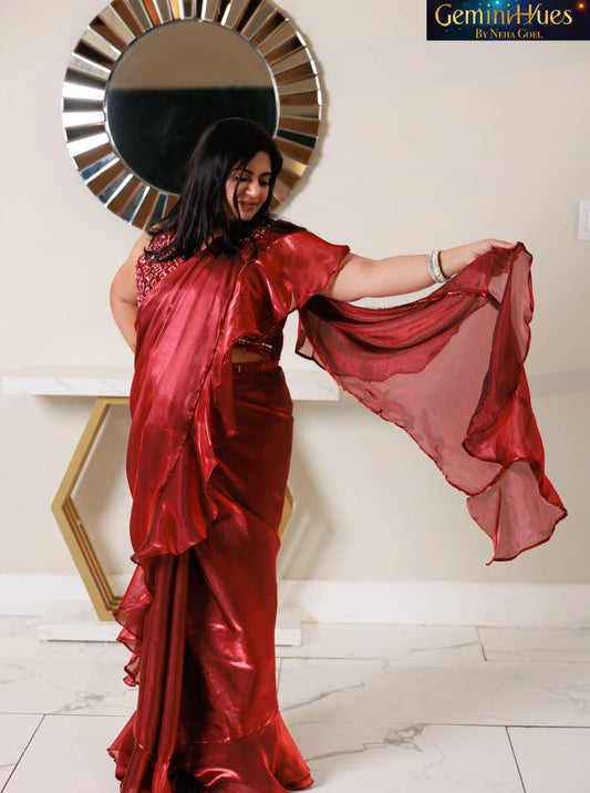 Crimson Grace Ready-to-Wear Saree