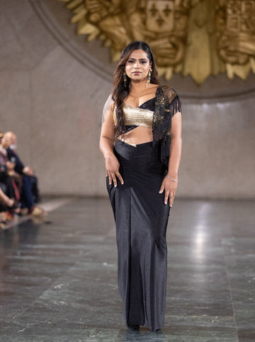 Golden Noir Runway Ensemble