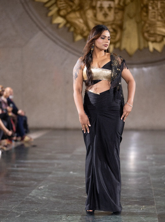 Golden Noir Runway Ensemble