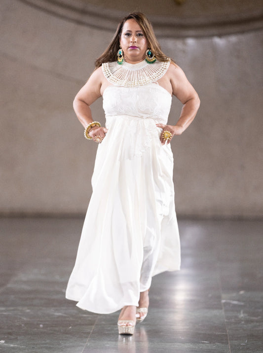 Moonlight Veil White Gown