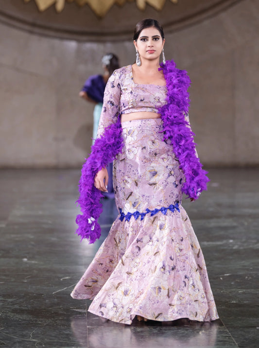 Lilac Bloom Feather Ensemble