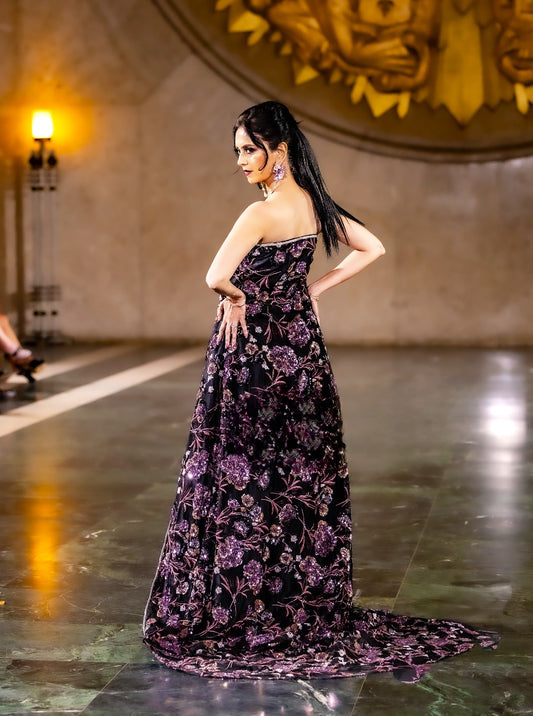 Blossom Grace Strapless Gown